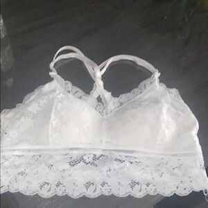 Elegant White Lace Bralette